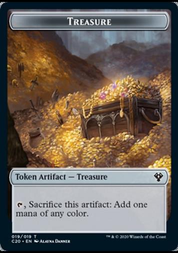 Token: Treasure // Saproling (G 1/1)